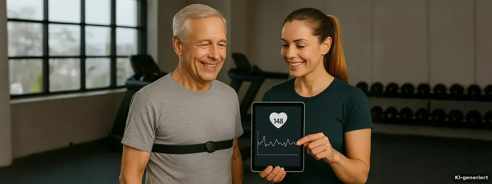 Herzfrequenzmessung
für gezieltes Training Header Hintergrund